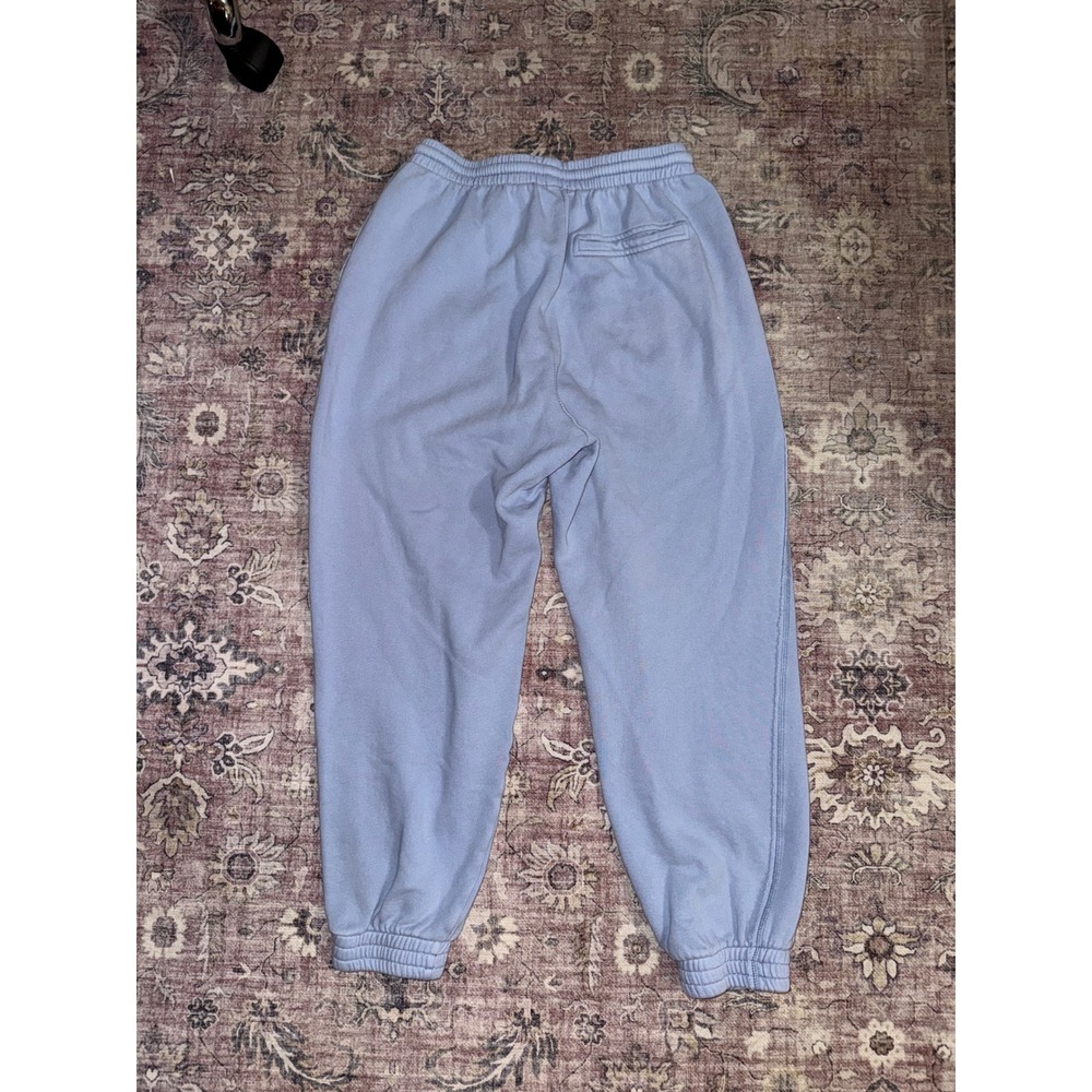 Aerie Womens Blue Fleece Joggers Sweatpants High Waisted‎ Size Medium Regular - Picture 5 of 5